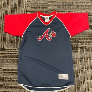 Kids Navy and Red Raglan Jersey